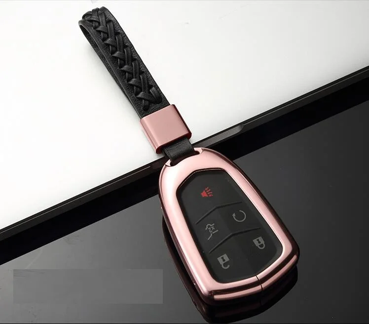 Автомобиль Алюминий сплав Auto Key держатель оболочки удаленный ключевой чехол для Cadillac ATS-L CT6 CTS XTS XT5 SRX Escalade