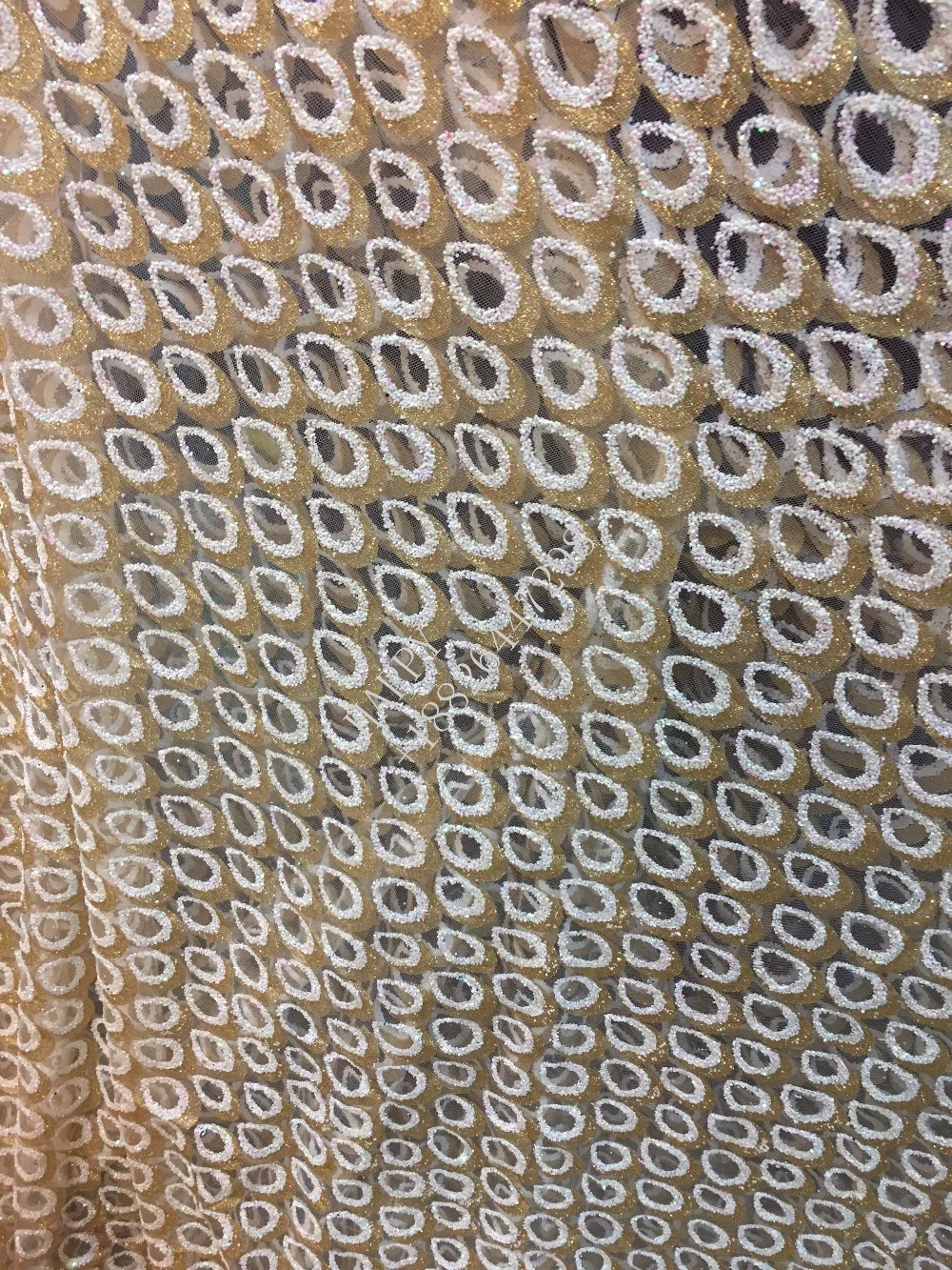 Новинка 2017 года Золотой плюс белый цвет яркий цветок ручной принт блестящие