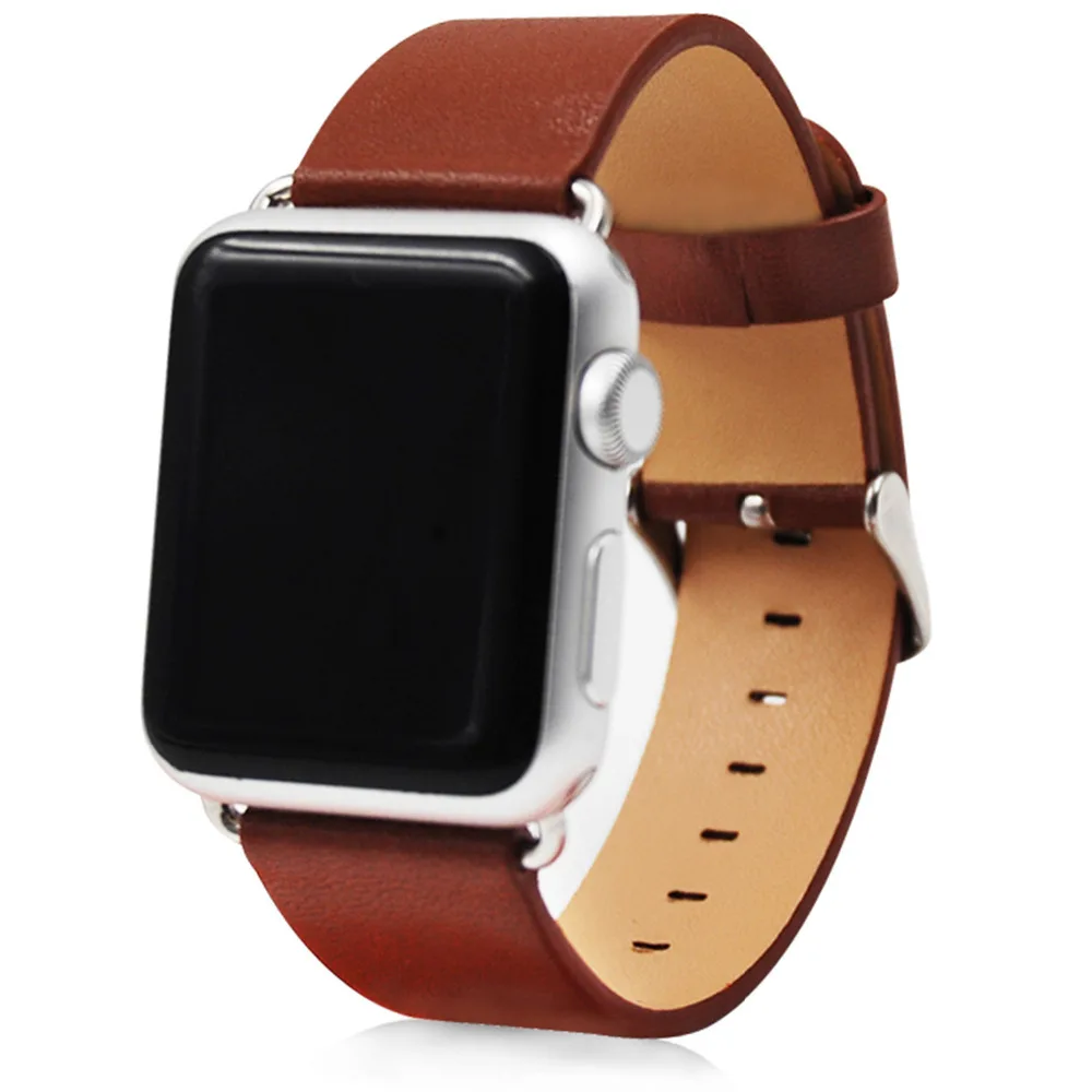 Кожаный ремешок для apple watch band 44 мм 40 42 38 аксессуары из натуральной кожи наручных