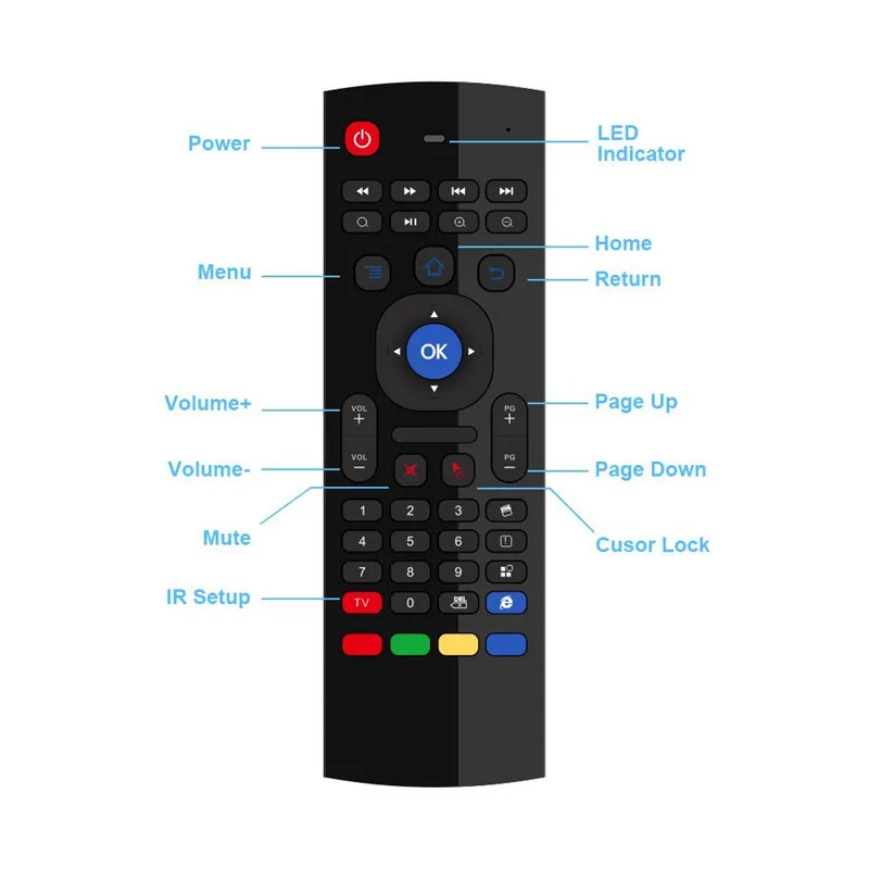 LIEVE 2019 MX3 2 4G беспроводной пульт дистанционного управления воздушная мышь для Smart