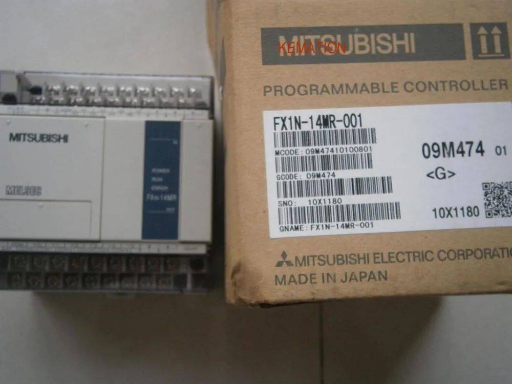 Melsec модуль FX1N-14MR-001 Новый FX1N-14MR001 8IN 6OUT FX1N серии PLC Основной блок FX1N14MR001 |