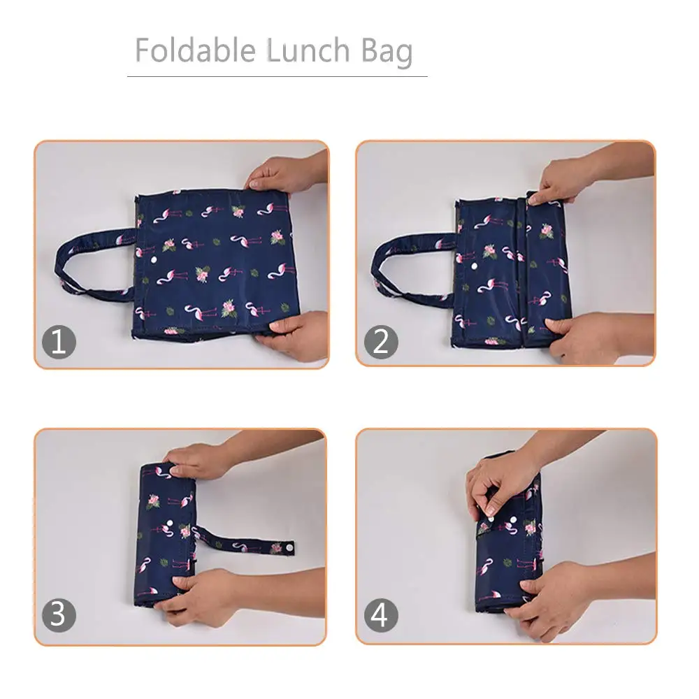 New Baby Food Milk Bottle Storage Insulation Bags Waterproof Oxford Flamingo Bag Lunch Bag Infant Kids Food Warmer Thermal Bag