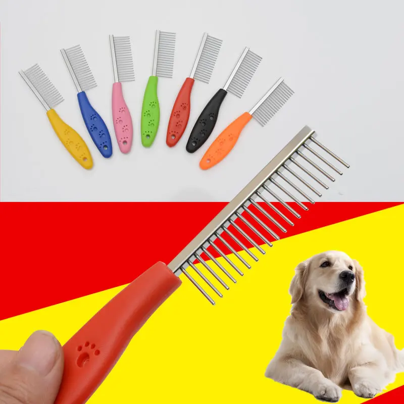 Strong ABS Dog Grooming Comb Stainless Steel For Small Cat Use Loose Knot Combs Tool Pet Products Accessories | Дом и сад