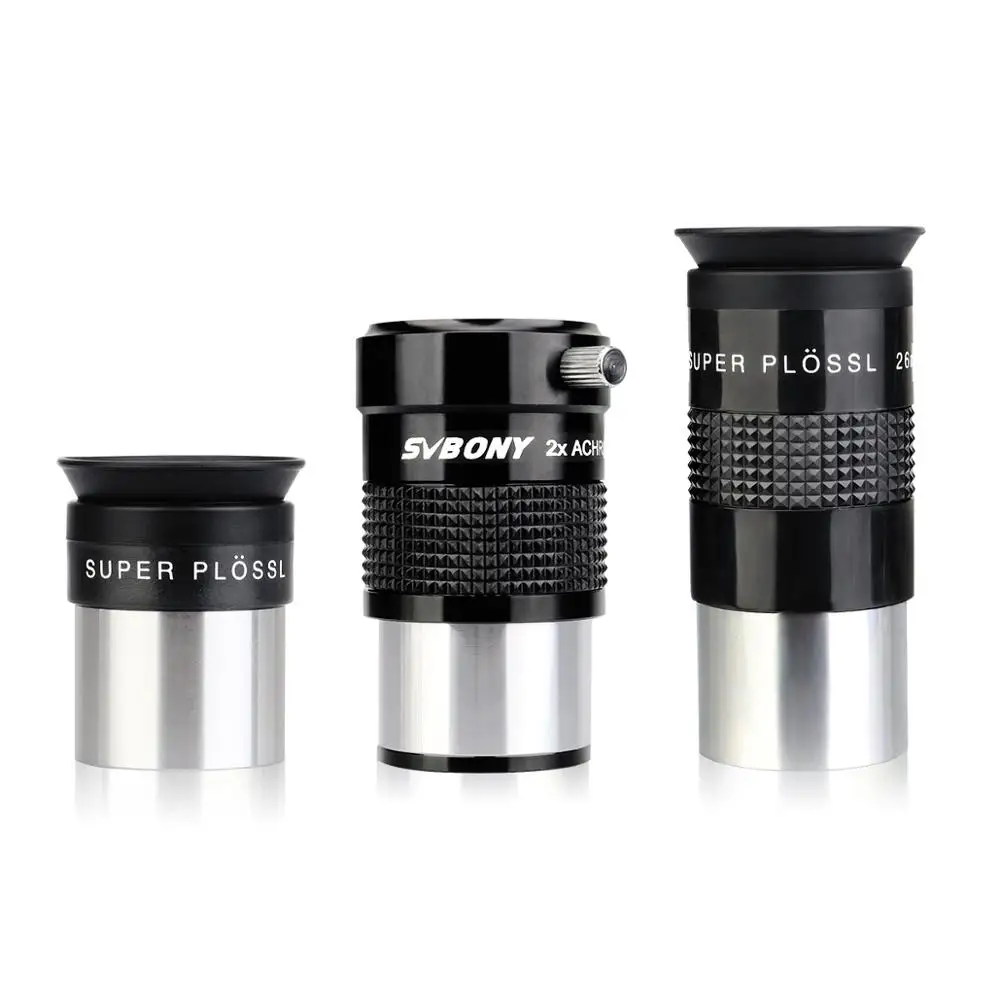 SVBONY SV118 FMC 1 25 &quotSPL Plossl окуляр 9 7 мм 26 52 градусов FOV + 2x Барлоу Набор для