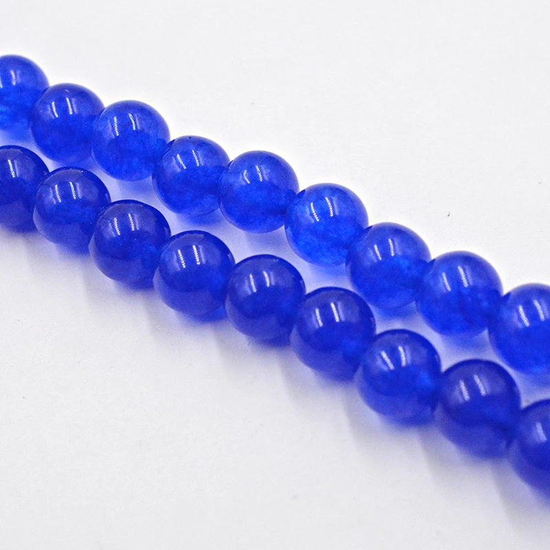 Бесплатная доставка круглые бусины темно синего цвета с натуральным камнем 4 6 8 10