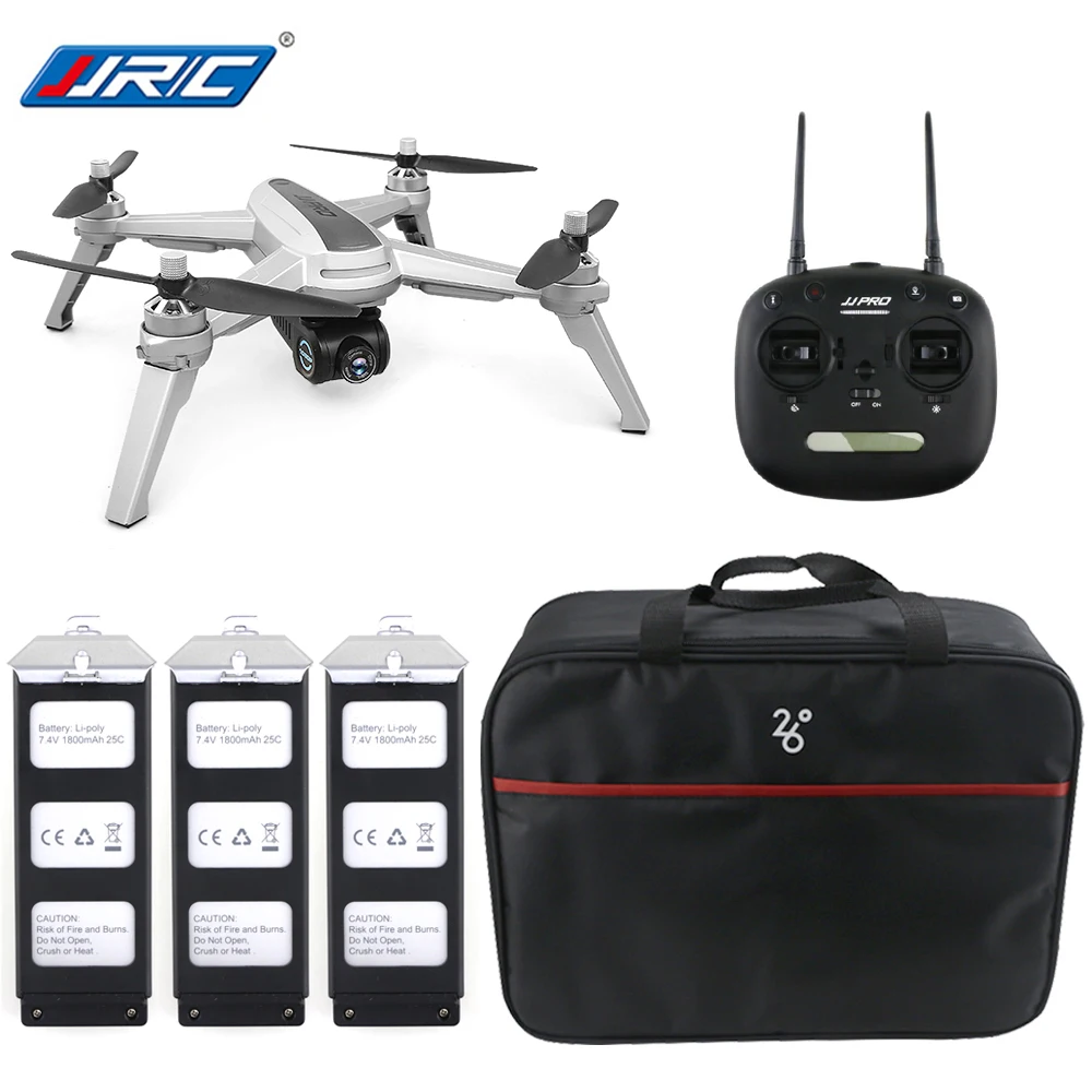 JJRC JJPRO X5 5G WiFi радиоуправляемый дрон камера 1080P GPS FPV с 3 батареями|Радиоуправляемые