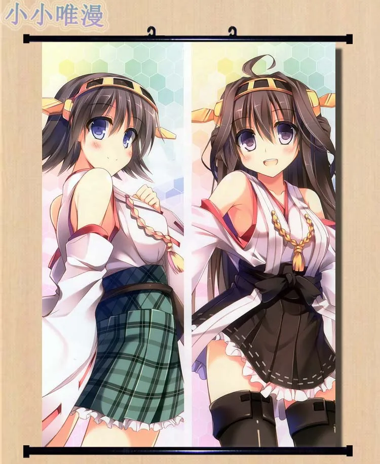 Аниме игры Kantai Collection kanglue персонажи Haruna & Kongo домашний Декор настенный