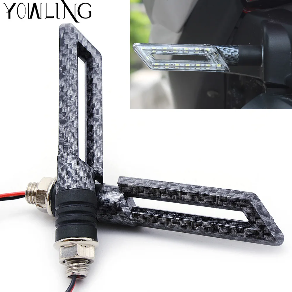 Сигнальные поворотники для мотоцикла треугольные светодиодные