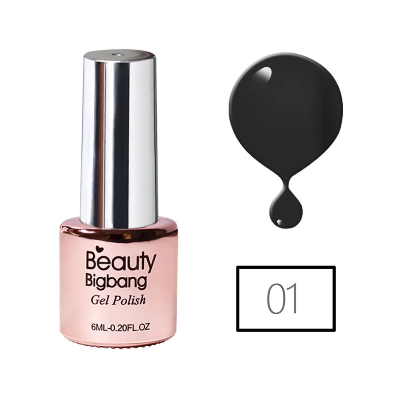 BeautyBigBang Гель-лак набор для маникюра верхнее покрытие УФ светодиодный Гель-лак замачиваемый для ногтей художественный Гель-лак для ногтей Полупостоянный Vernis - Цвет: 001