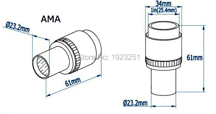 Научный Фокусируемый 0 37x микроскоп фотокамера с интерфейсом 23 2 мм и крепежным