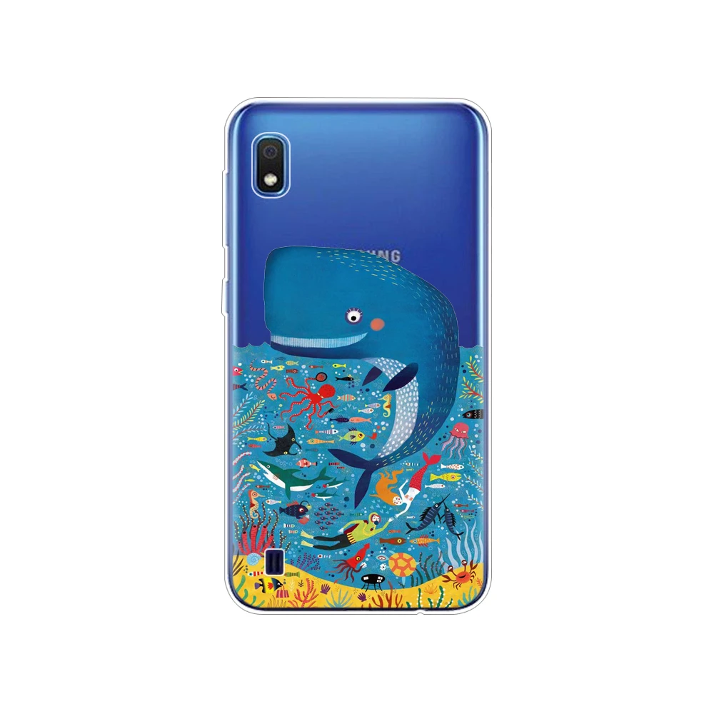 34658 Чехол для samsung A10, чехол, мягкий силиконовый чехол для телефона, чехол для samsung Galaxy A10 A 10 SM-A105F A105 A105F, Мультяшные ракушки - Цвет: 34658