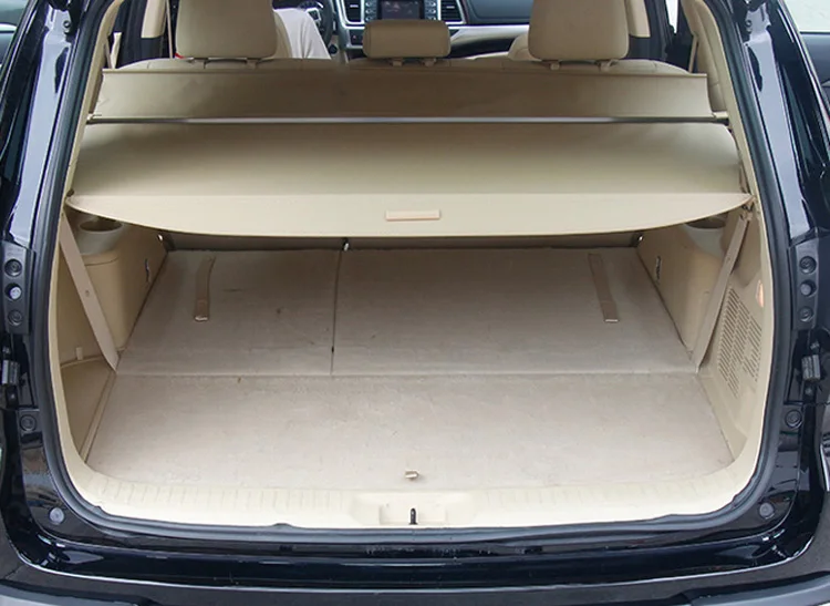 Для Subaru Outback 2010-2014 алюминиевая + холщовая Задняя накладка на груз защитный экран
