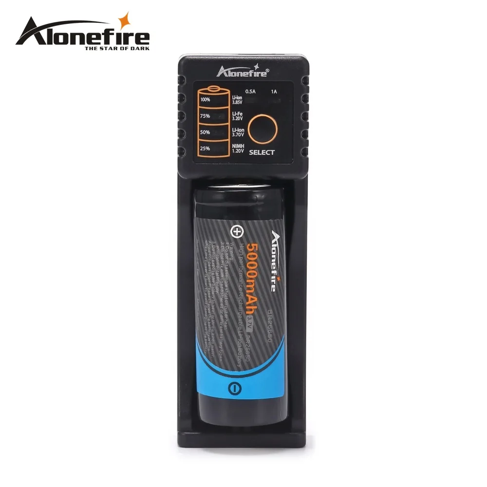 Alonefire MC101 Интеллектуальный литий-ионный аккумулятор 3,7 в Ni-MH Ni-Cd 1,2 в USB зарядное устройство для 26650 18650 18350 16340 10440