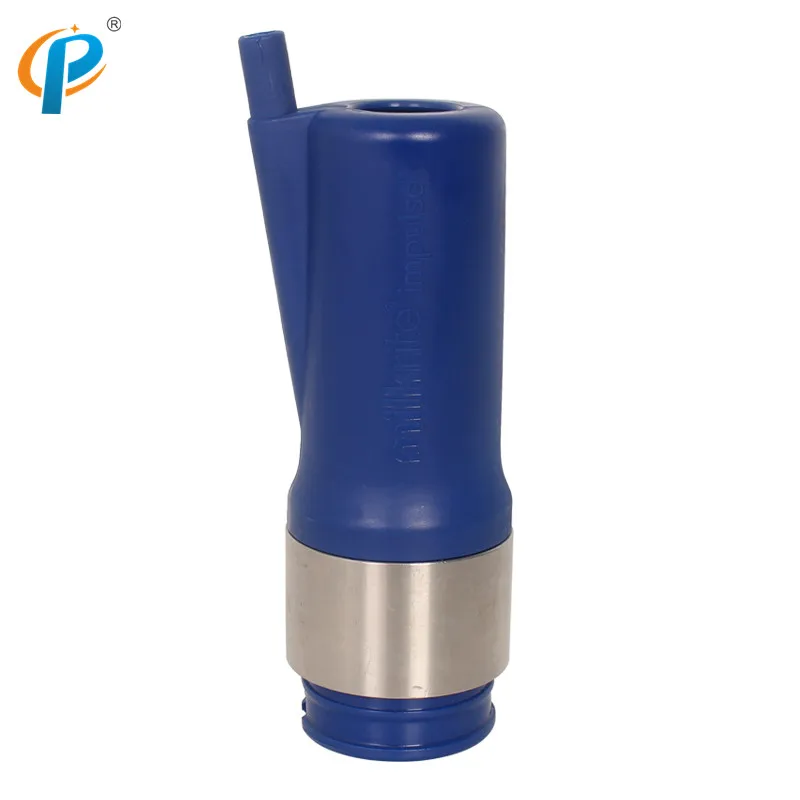 Plastic Blue Color Cow Milk Teat Cup for Rubber Triangles Milking Liner(150x54x24mm) |