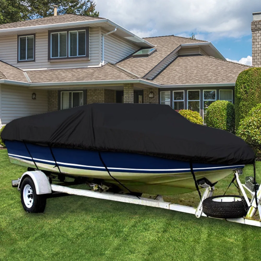 Чехол для лодки Tirol 16 18FT 600D Runabout водонепроницаемый чехол подходит V Hull Tri размер