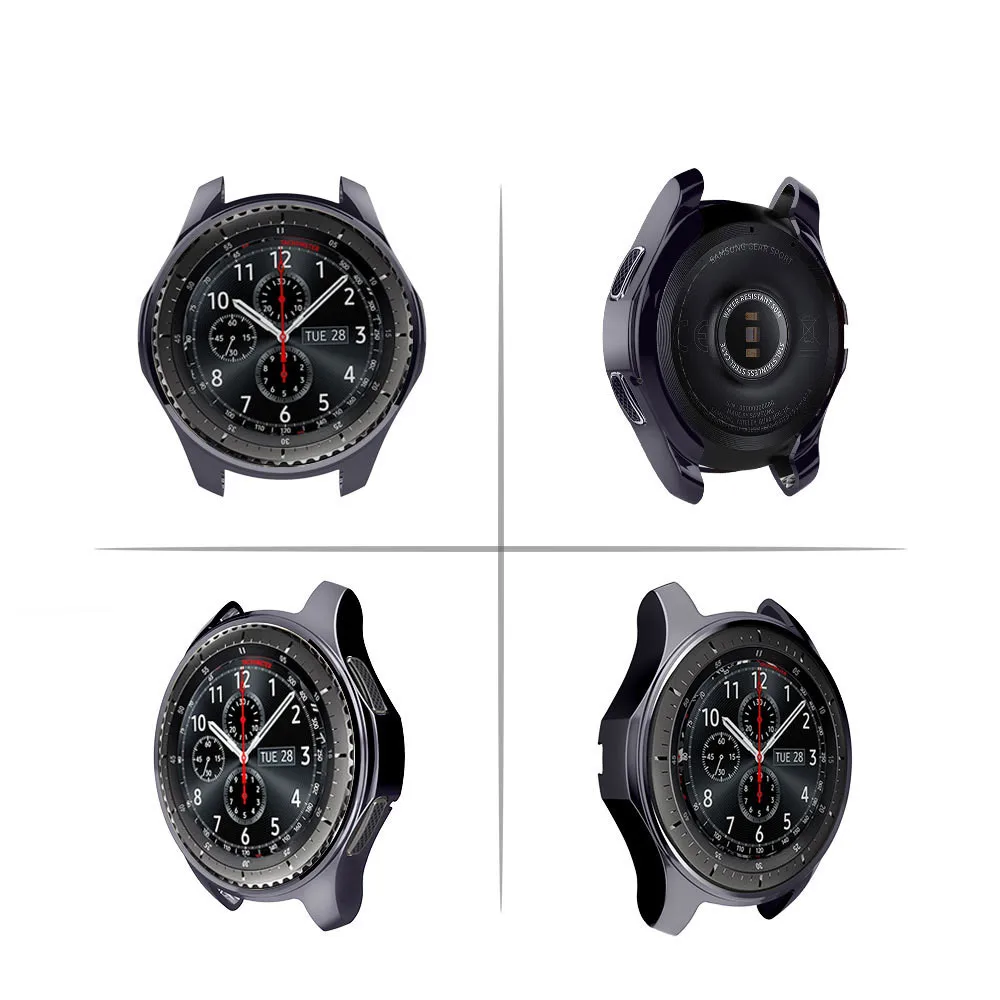 Gear S3 frontier чехол для samsung Galaxy Watch 46 мм 42 мм ремешок чехол Мягкий ТПУ покрытием все вокруг Защитный чехол рамка