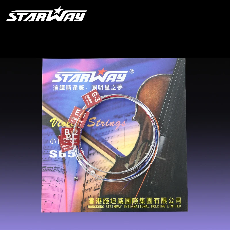 Набор струн для скрипки STARWAY s653 струны из нержавеющей стали с покрытием