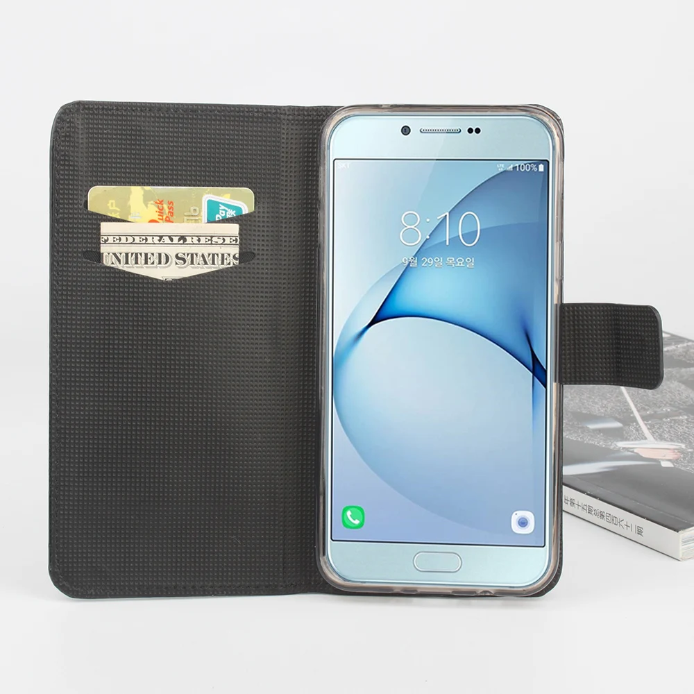Поддержка печати кошелек мобильный телефон кобура для Samsung Galaxy J7 J5 J3 J1 J2 A7 A8 A5 A3 2016