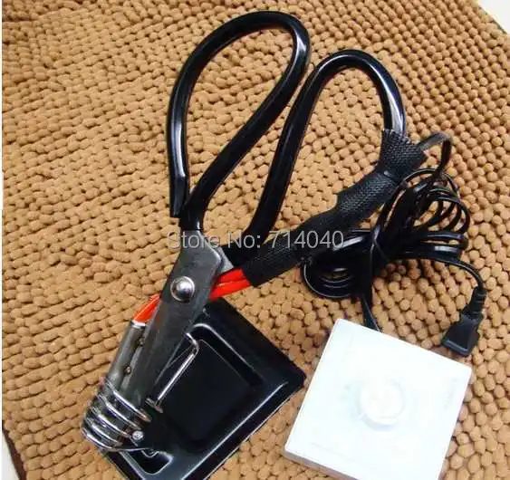 Электрические нагревательные портные ножницы для резки ткани нагревательный