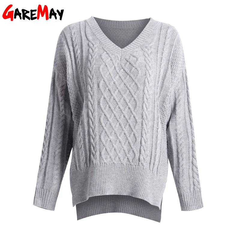 Sweater Women Pull Knitting Jumper Autumn Winter Pullover Female Jersey Mujer Invierno Knitted Tops For GAREMAY | Женская одежда
