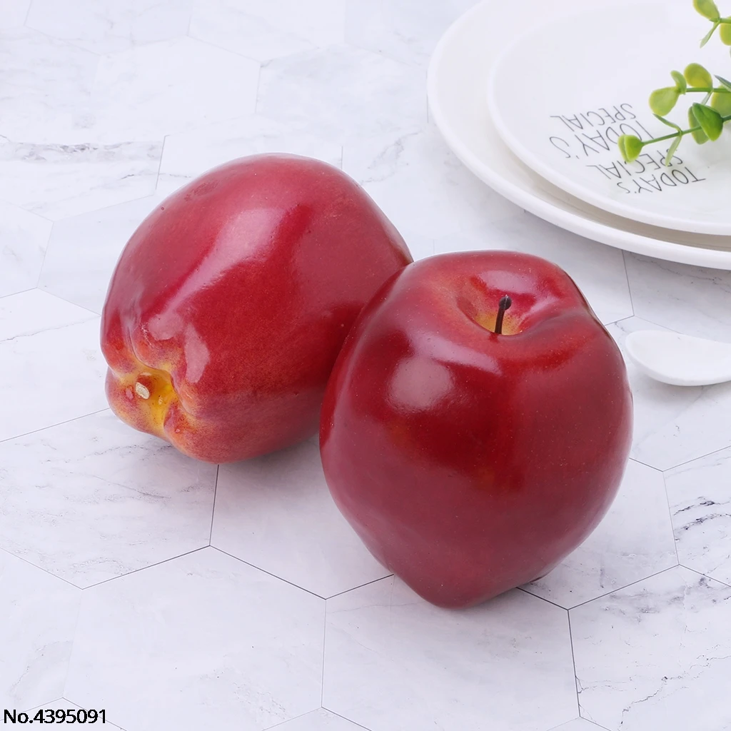 Реалистичные реалистичные искусственные фрукты красные вкусные кухонные еды