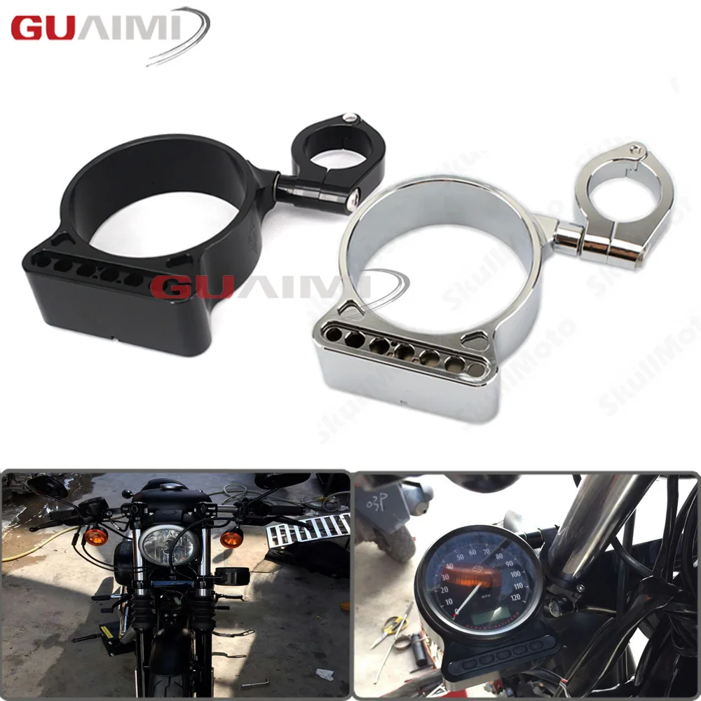 Мотоцикл 39 мм/16 &quotCNC Боковое крепление Speedo кронштейн для перемещения Harley Davidson