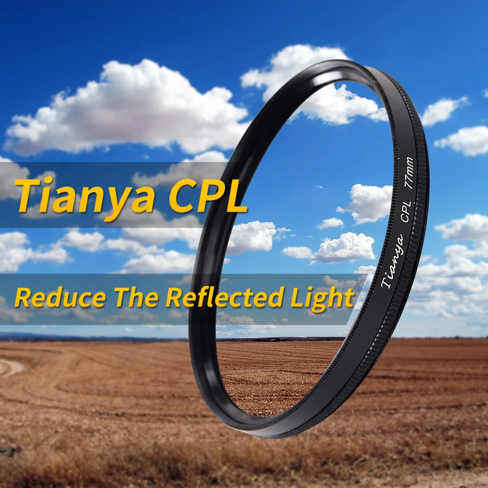 Tianya CPL 67 77 мм cpl круговой поляризатор с фильтр 37 40 5 43 49 52 55 58 62 72 82 солнцезащитные