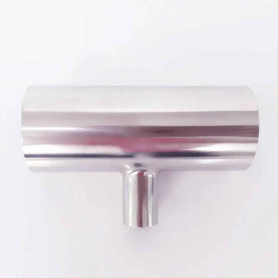 

57mm 2.25" x 38mm 1.5"Pipe OD Reducing Butt Welding Auto Tee 3 Way 3A SUS 304 Stainless Sanitary Fitting Homebrew