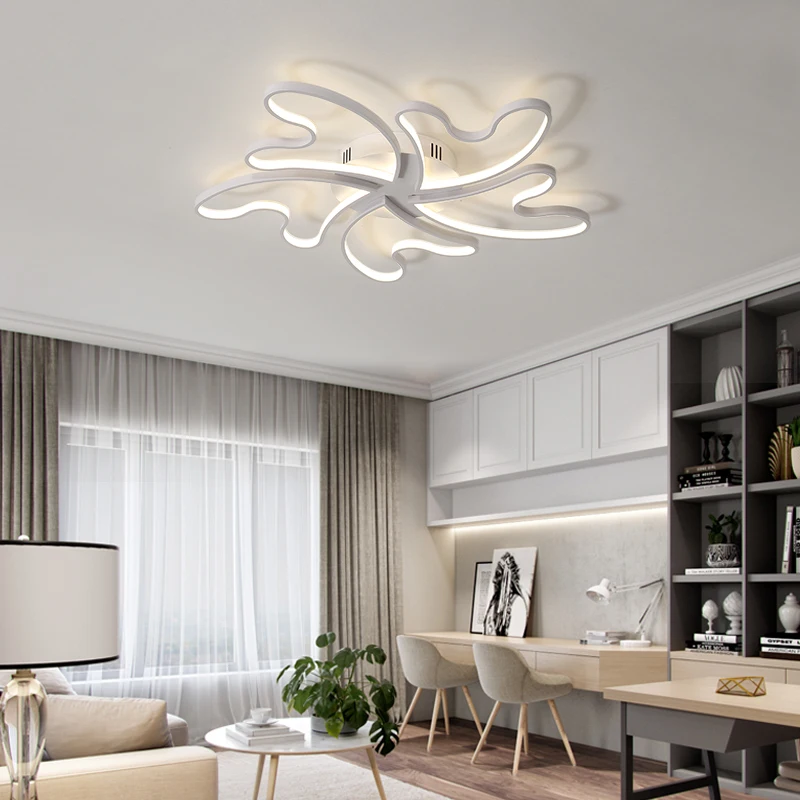 Chandelierrec AC90 260V светодио дный люстры Алюминий затемнения дома светильники для