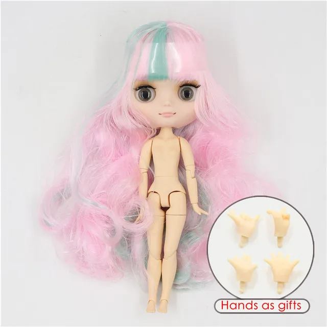 Фабрика blyth middie кукла 1/8 bjd 20 см матовое лицо шарнирное тело милая игрушка подарок для девочки - Цвет: matte face K