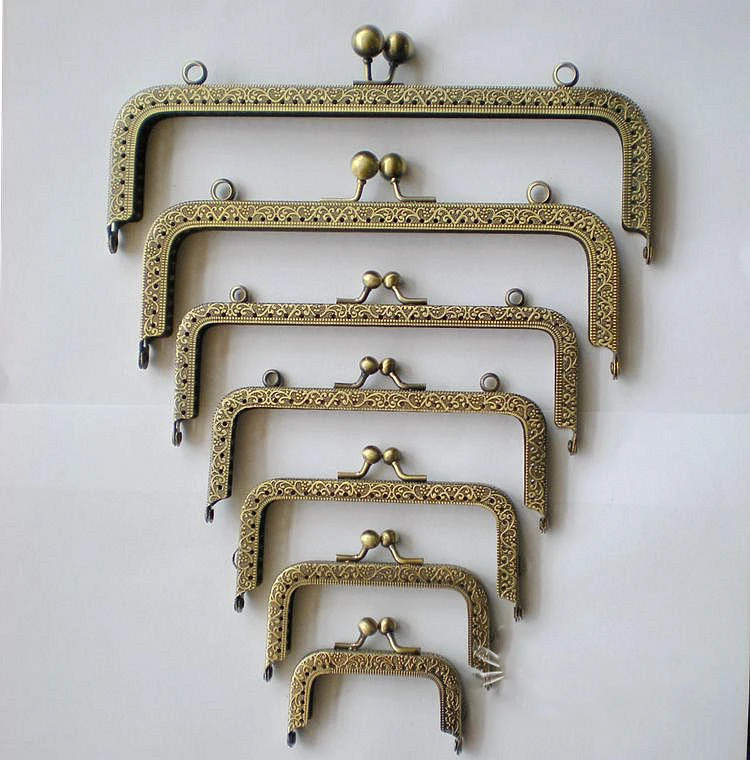 Недорогой женский кошелек сделай сам с металлической застежкой винтажный