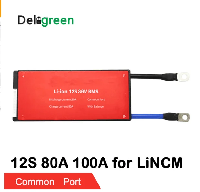 12 s 80A 100A PCB/BMS для В 36 18650 литий ионный аккумулятор с температурным