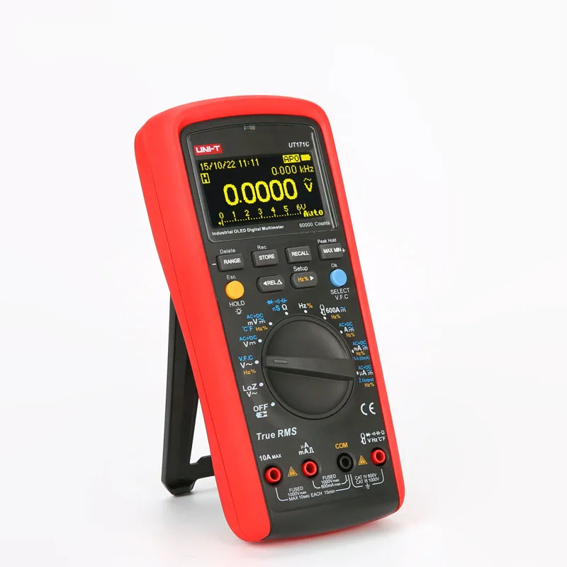 Industrial True RMS Digital Multimeters Admittance nS Temperature AC LoZ Measure Square Wave Li-Battery USB NCV UNI-T UT171C | Инструменты