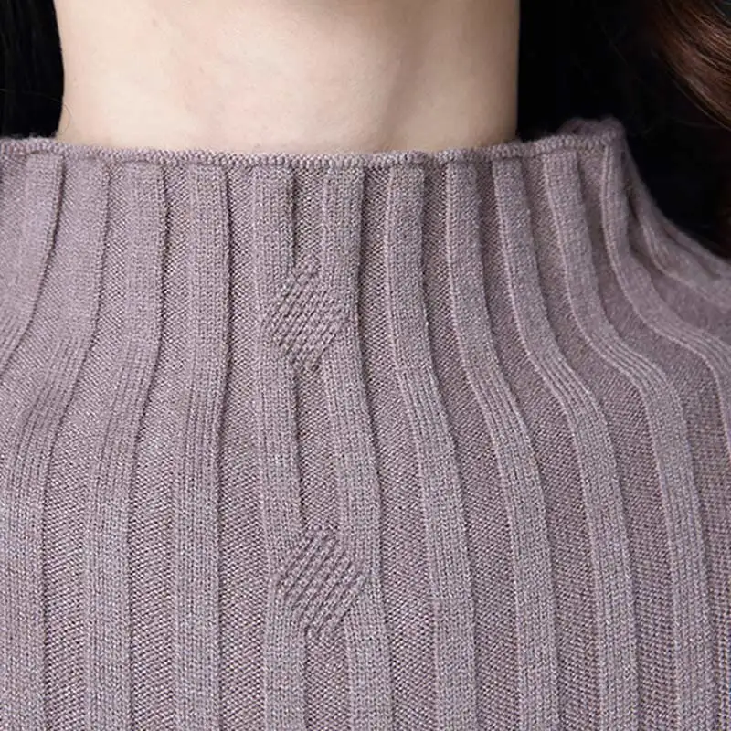 UPPIN 2017 New Loose Women Autumn Winter Dress Turtleneck Long Sleeve Plaid Knitted Sweater Female Warm Sweaters Pullovers | Женская