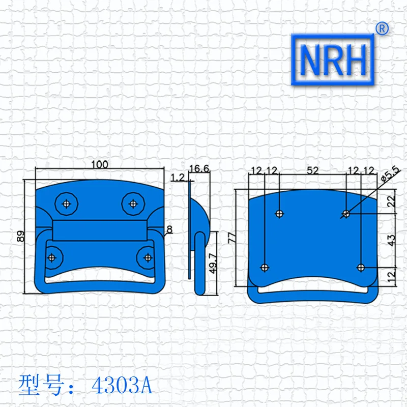 Ручка из нержавеющей стали NRH4303A SUS304 ручка для полета с пружинной ручкой Прямая