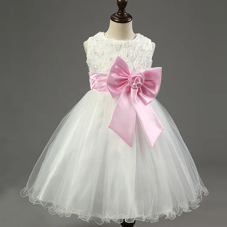 Cheap Toddler Flower Girl Party Dresses Cute Princess Costume 2016 Brand Kids Dress Girls Clothes for Birthday and Wedding | Детская