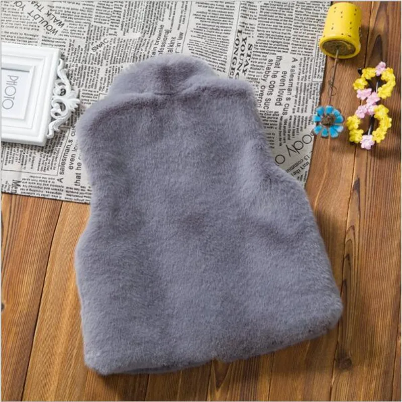 Новинка 2018 года осенне зимний детский жилет из искусственного меха теплая