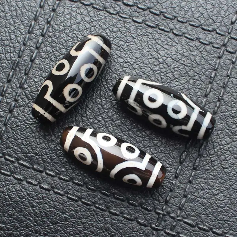 LYHA10 3 шт., длина 27-30 мм, 2-15eyes, 21 eyes, овальные бусины тибетского дзи, большое разнообразие узоров, бисер для изготовления ювелирных изделий - Цвет: LYHA10