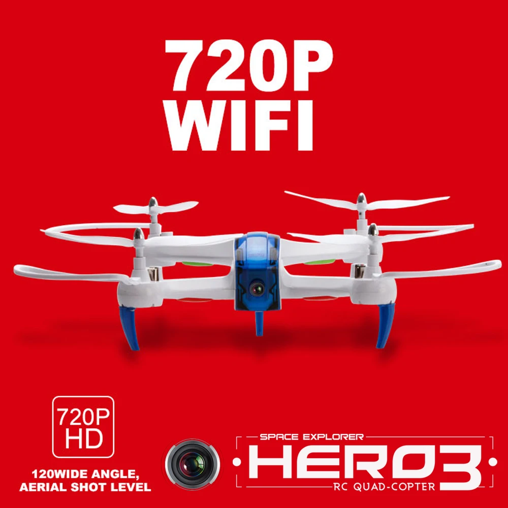 Kedior Hero 3 MultiCopter Drone квадрокоптер с камерой HD 720 P FPV системы Радиоуправляемый