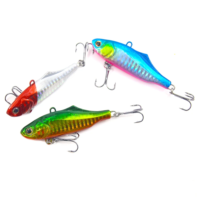 YTQHXY Hars Lured VIB Bait Sinking Wobblers 7.3cm 22.5g 2 Bass Treble Hooks High Quality Crankbait Minnows Fihing Tackle WQ243 | Спорт и