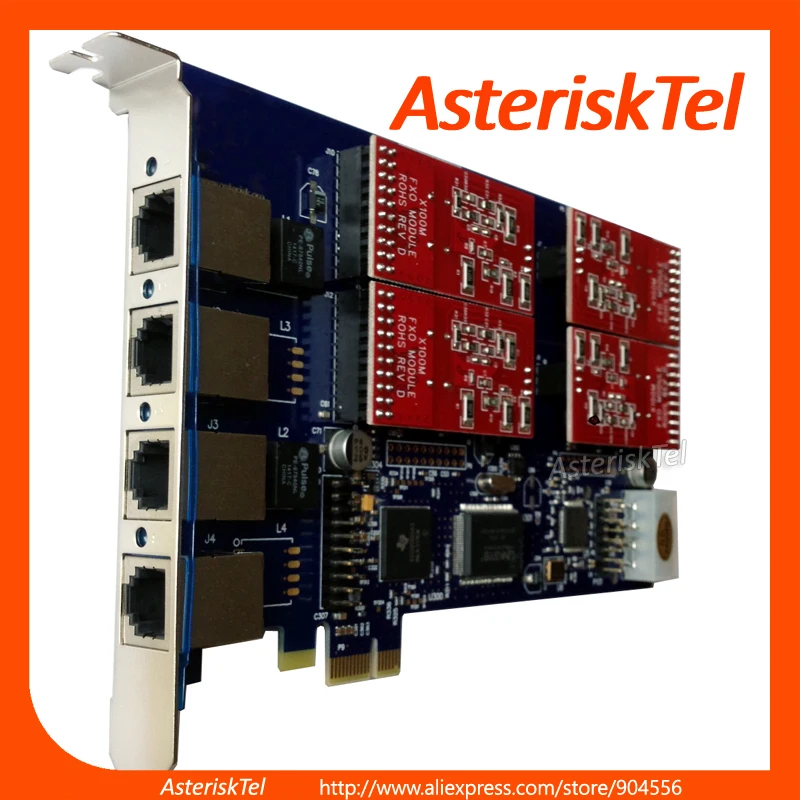AEX410 3 FXO + 1 FXS с подавлением эха FreePBX Elastix Tcpbx Briker карта Asterisk для VoIP телефона PBX tdm410p|fxo