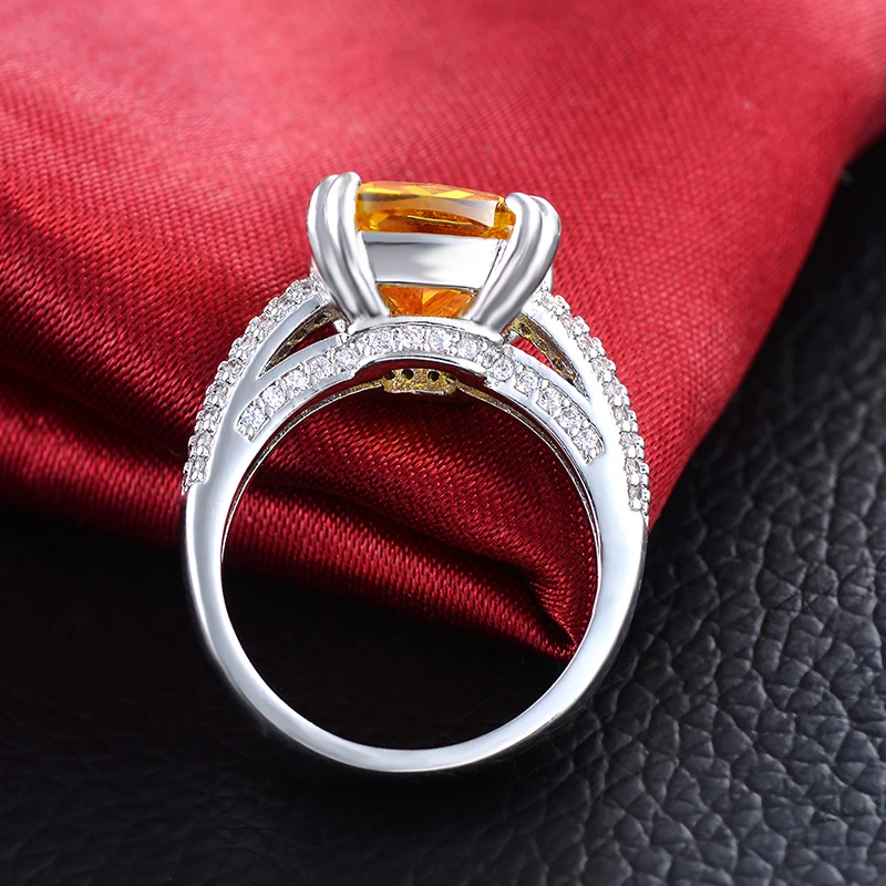 Женские большие кольца Желтые Кольца shinestone женские 2017 новые модные ювелирные
