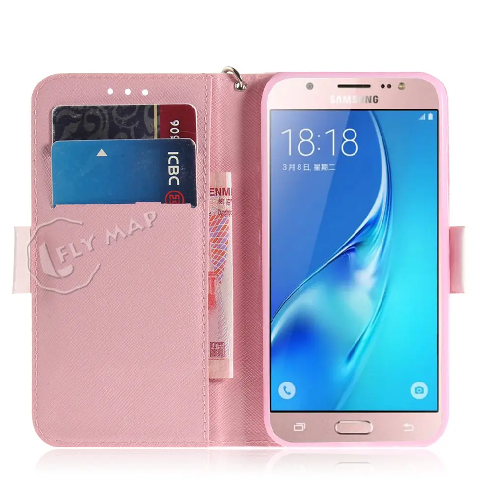 Чехол с откидной крышкой для Samsung Galaxy J5 2016 j510 J510F J510H силиконовый кожаный чехол