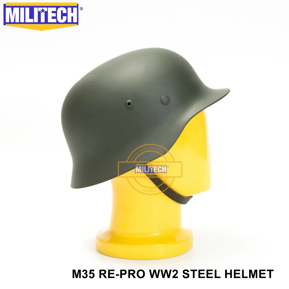 MILITECH Армейский зеленый WW2 Пособия по немецкому языку M35 Сталь шлем Второй мировой