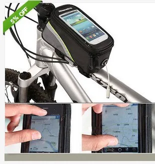 

Сумка для велосипеда, 5,5 дюйма, зеленая, для iPhone 4/4S/5, SAMSUNG