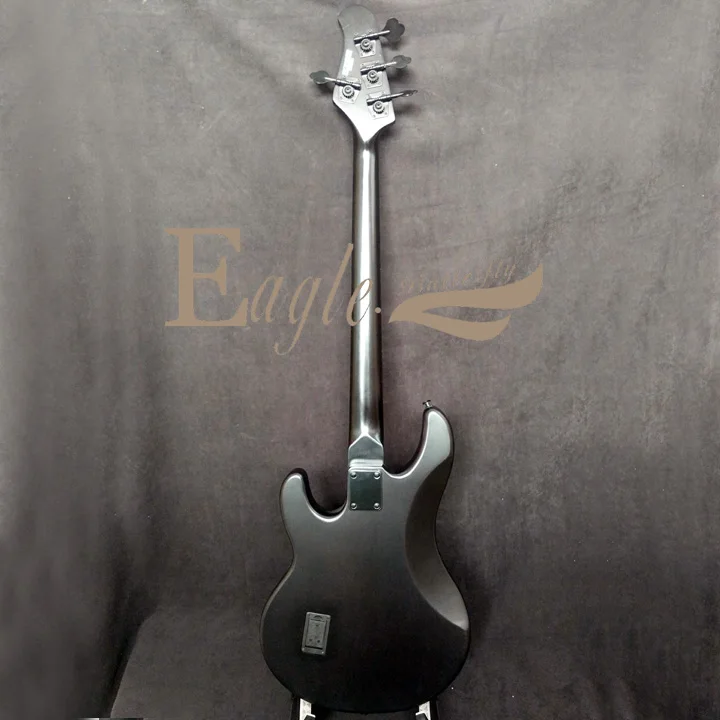 Черный электрический бас Musicman StingRay сделай сам сделанный на заказ Две Струны пять