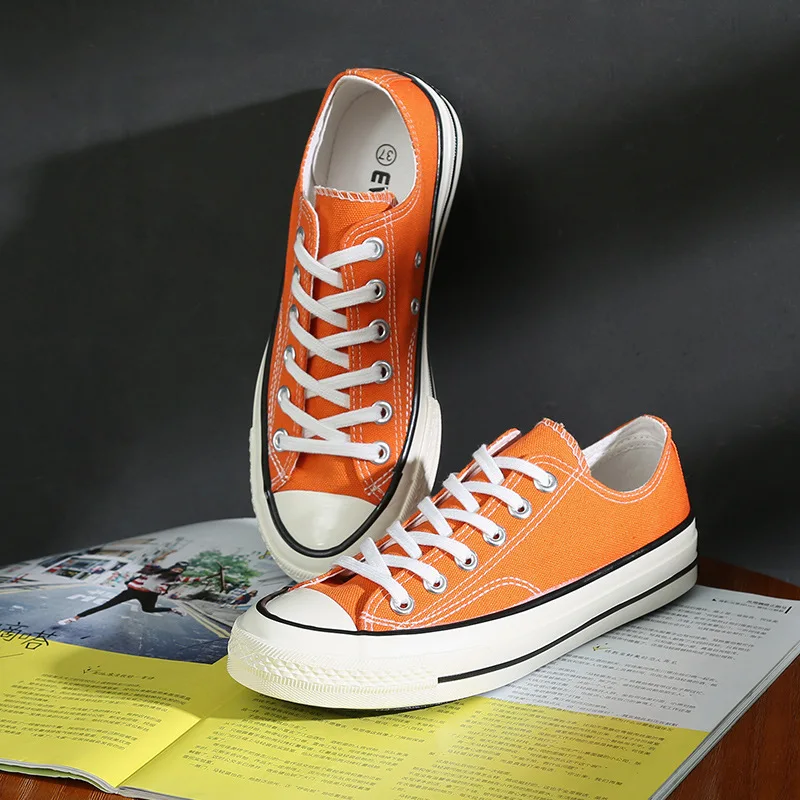 Весенняя парусиновая обувь с низким вырезом белые женские кроссовки на плоской