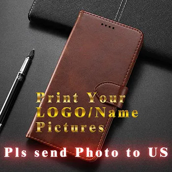 Персонализированный Чехол для телефона из искусственной кожи Lenovo K5 Note Play Name Custom