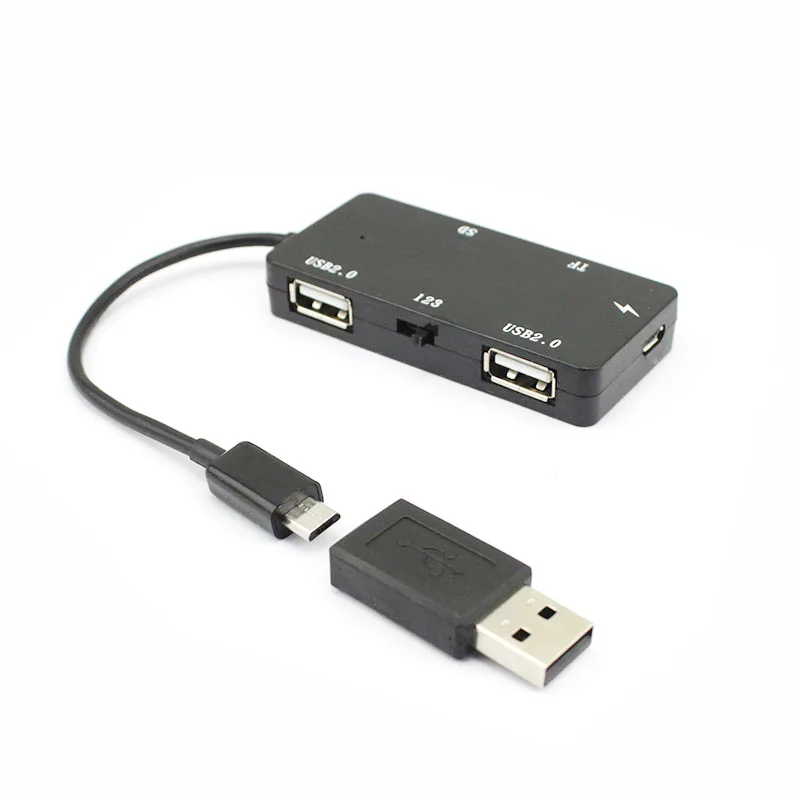 

CY Micro USB OTG Dual Port Hub & TF/SD Card Reader With Charge Port for Tablet & Cell Phone