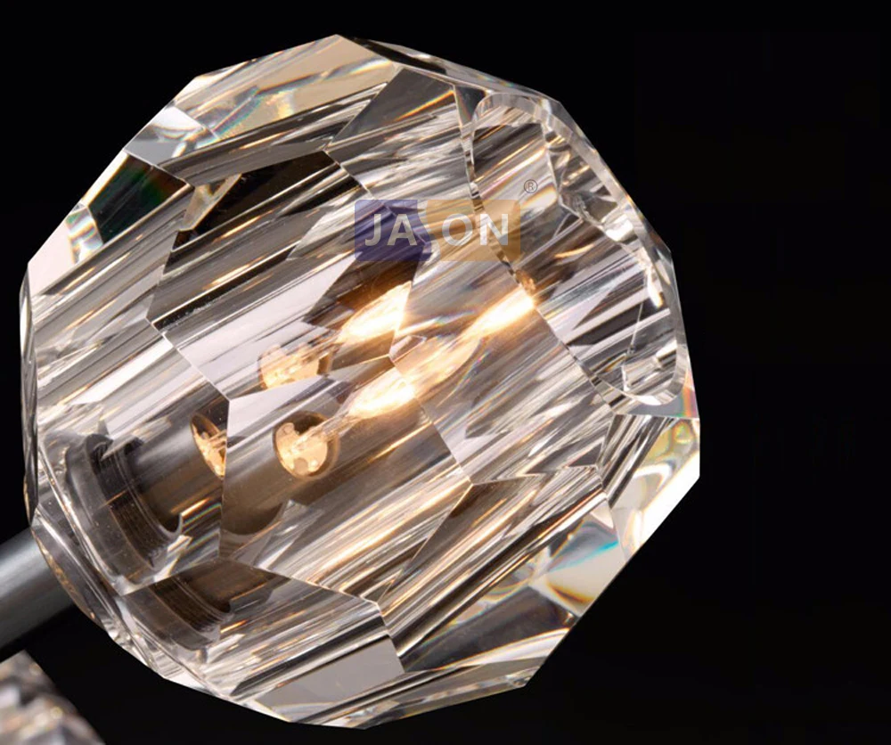 g9 led Ретро Винтаж Американский Железный Кристалл Медь черный хром Светодиодные Лампы Светодиодные Светильники.бра.бра нa стену.Бра.Настенные светильники.Светильник Настенный Светильник. Для Магазина,Спальни